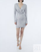 Приталенное платье с декольте Sol AngelAnn SCDS22-207 серый s