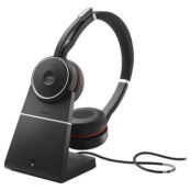 Беспроводная гарнитура Jabra Evolve 75 (с подставкой для зарядки), черный 7599-832-199 фото 5