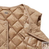 Жилет утепленный Uniqlo Warm padded quilted, бежевый 450451 | Beige COL32 фото 3