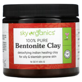 Маска для лица Sky Organics 100% чистая бентонитовая глина