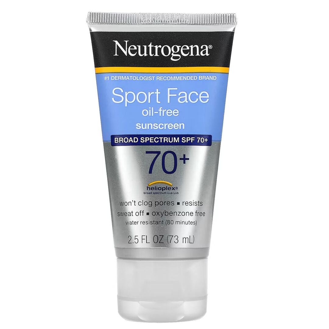 Neutrogena, Солнцезащитное средство для лица Sport Face без масла, SPF 70+,
