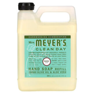 Мыло для рук Mrs. Meyers Clean Day сменный блок, базилик, 975 мл