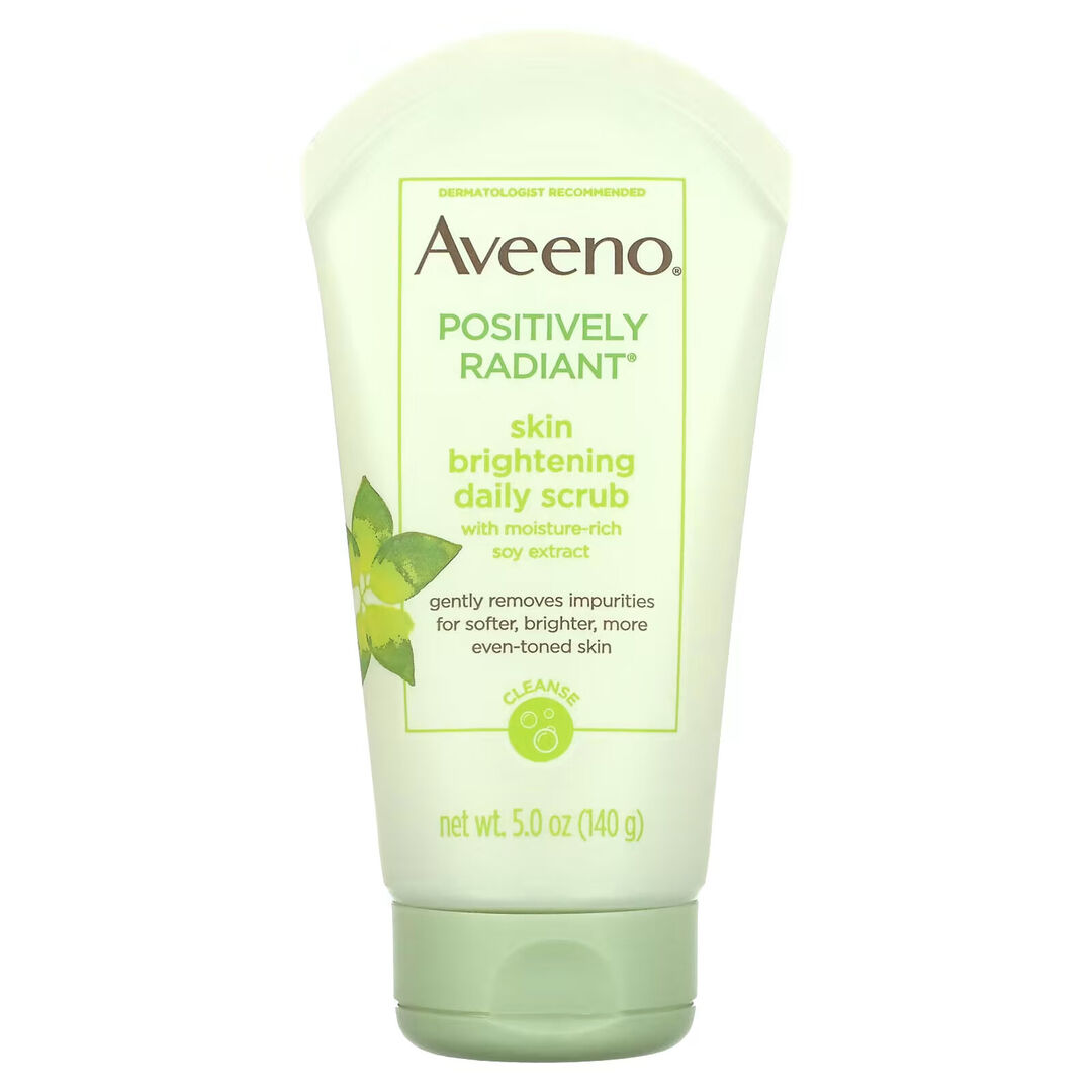 Aveeno, Active Naturals, Positively Radiant, ежедневный осветляющий скраб д