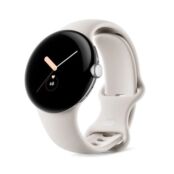 Умные часы Google Pixel Watch, (Wi-Fi), серебро/белый PixelWatch-SSwifi фото 1