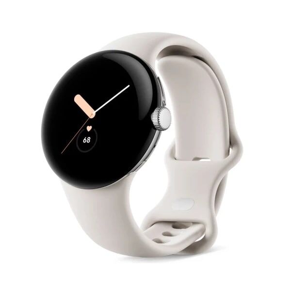 Умные часы Google Pixel Watch, (Wi-Fi), серебро/белый PixelWatch-SSwifi фото 1