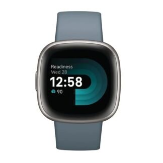 Умные часы Fitbit FB523SRAG Versa 4, синий/платиновый