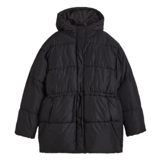Куртка утепленная H&M Drawstring, черный