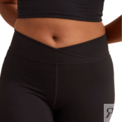 Легинсы H&M Wrapover-waist Sports, черный