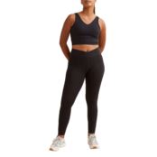 Легинсы H&M Wrapover-waist Sports, черный
