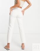 Белые прямые джинсы Topshop