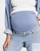 Выбеленные джинсы Mom премиум-класса Topshop Maternity