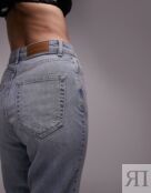 Выбеленные джинсы премиум-класса Topshop Mom