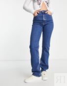 Синие джинсы прямого кроя ASOS DESIGN Tall
