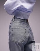 Выбеленные джинсы Mom премиум-класса Topshop Petite
