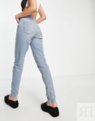 Выбеленные джинсы Mom премиум-класса Topshop Tall