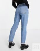 Синие зауженные джинсы ASOS DESIGN Petite
