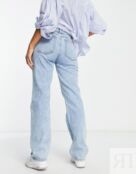 Винтажные светлые джинсы прямого кроя ASOS DESIGN в стиле 90-х
