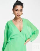 Мягкое платье мини с крыльями летучей мыши ASOS DESIGN 116898657 фото 4