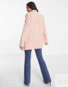 Розовый приталенный пиджак для мальчика ASOS DESIGN Tall Mix & Match