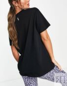 Черная хлопковая футболка оверсайз ASOS 4505 icon 118669969 фото 2