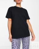 Черная хлопковая футболка оверсайз ASOS 4505 icon 118669969 фото 3