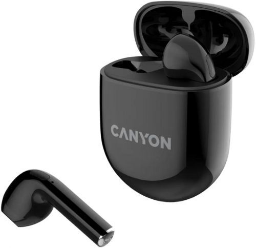 Наушники беспроводные Canyon TWS-6 с микрофоном, soft touch силиконовый чех CNS-TWS6B фото 1