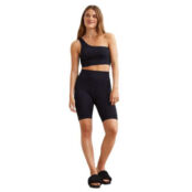 Шорты H&M Seamless Ribbed Biker, черный 0968316001 фото 2