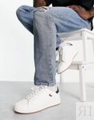 Белые кроссовки Levi's Piper с красной петелькой 124349381 | REGULAR WHITE фото 1