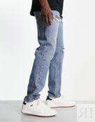 Белые кроссовки Levi's Piper с красной петелькой 124349381 | REGULAR WHITE фото 4