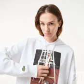 Женская флисовая толстовка Lacoste Oversized фото 3