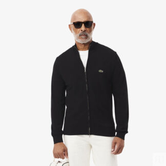 Мужской свитер Lacoste на молнии из органического хлопка с воротником-стойк