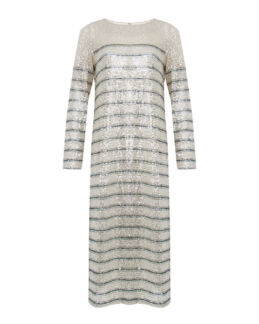 Платье Bettina Dress бежевый+принт l
