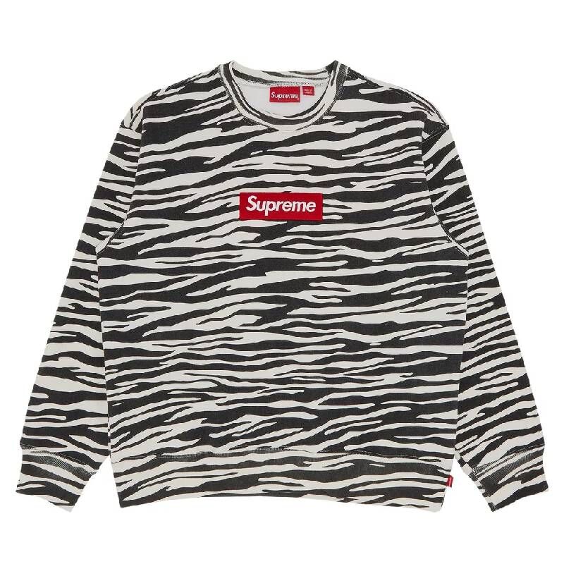 Толстовка Supreme Box logo Crewneck, разноцветный FW22SW65 ZEBRA | Multi-Color фото 1