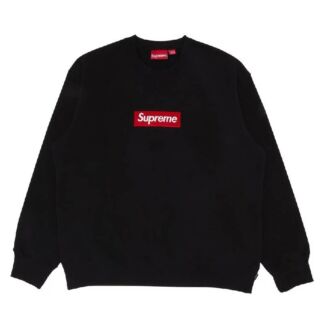 Толстовка Supreme Box logo Crewneck, черный