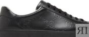 Кроссовки Gucci Ace GG Embossed - Black, черный 625787 1XK10 1000 | GG Embossed - Black фото 2