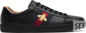 Кроссовки Gucci Ace Embroidered Black Bee, черный 429446 A38G0 1284 | Black Bee фото 1