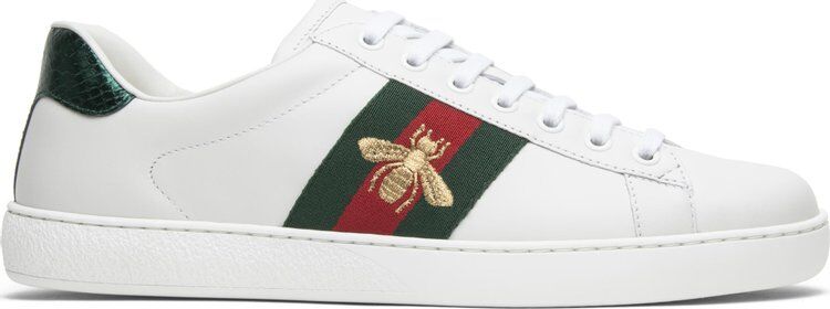 Кроссовки Gucci Ace Embroidered Bee, белый 429446 A38G0 9064 | Bee фото 1