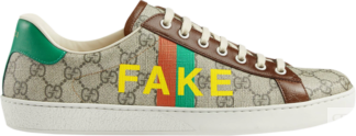 Кроссовки Gucci Ace Fake/Not Print, коричневый