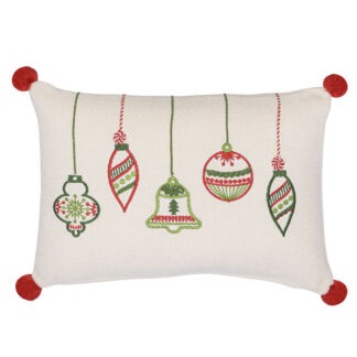 Подушка декоративная с вышивкой Tkano New Year Essential Christmas decorati