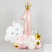 Фигура из шаров с цифрой «Годик малышке» 245644 фото 1