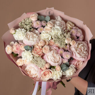 Авторский букет «Blush Pink» L