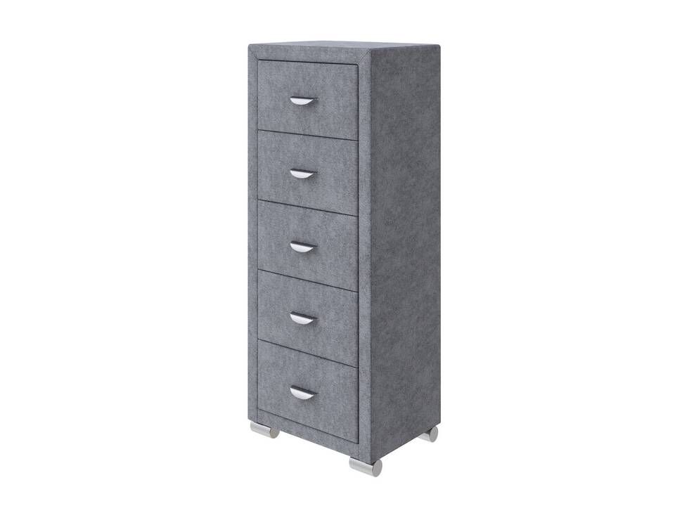 Комод Орматек OrmaSoft 2 (5 ящиков) (Ткань: Рогожка Levis 85 Серый) 50x40 фото 1