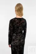 Приталенное платье макси из кружева черного цвета magical lace YouStore FW24/D/3LS/022/BL фото 5