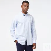 Мужская хлопковая рубашка Lacoste Slim Fit фото 1