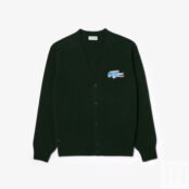 Мужской кардиган Lacoste из кардочесаной шерсти фото 5