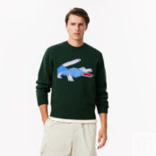Мужской шерстяной свитер Lacoste с круглым вырезом фото 1