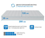 Матрас Наслаждение-Рафаэль в чехле Cooler 1200х2000 7770000092314 фото 3