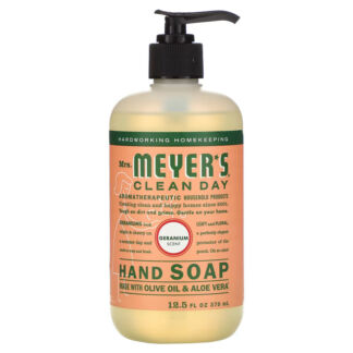 Мыло для рук Mrs. Meyers Clean Day с запахом герани 370 мл