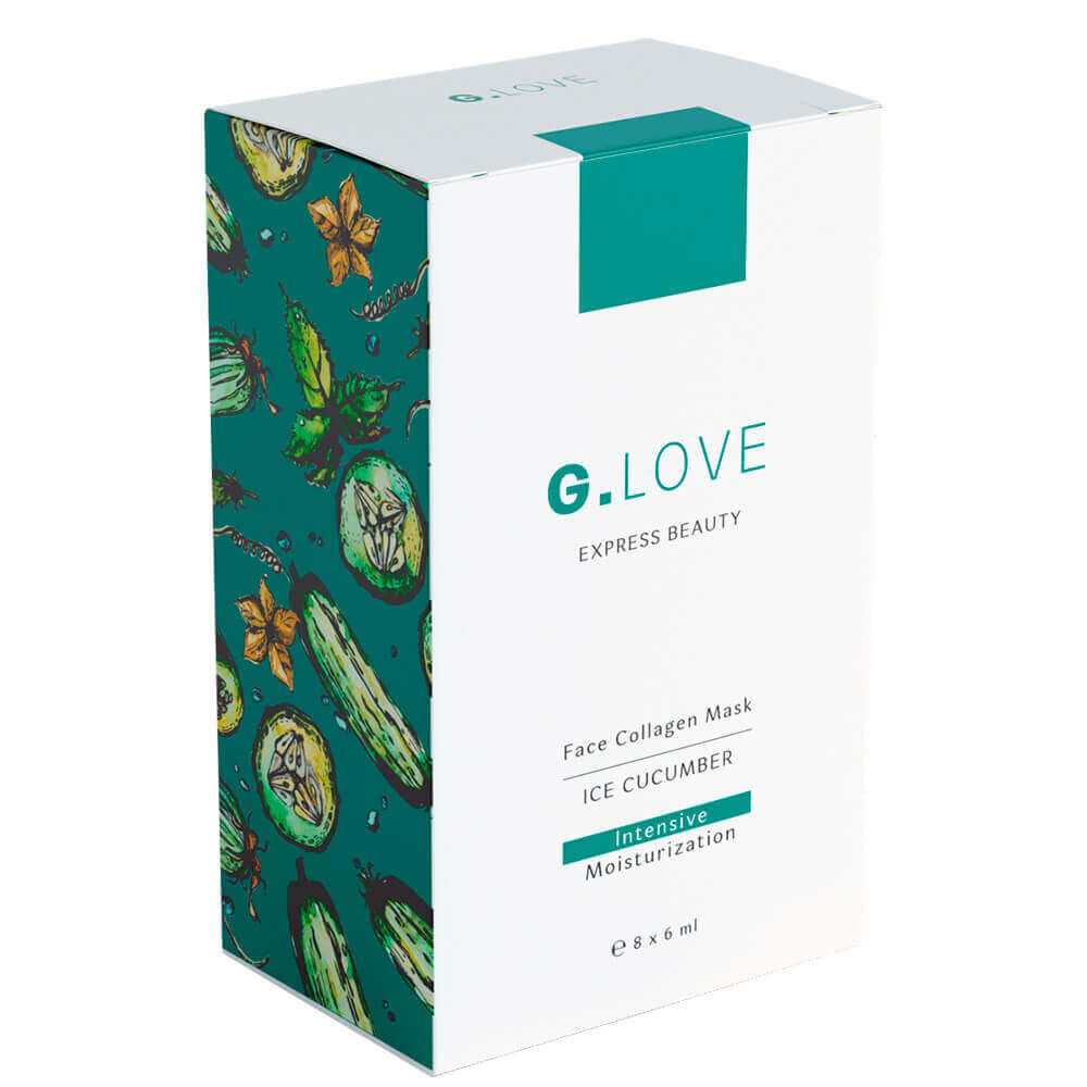 Смываемая маска G.Love Face Collagen Mask Ice Cucumber фото 1