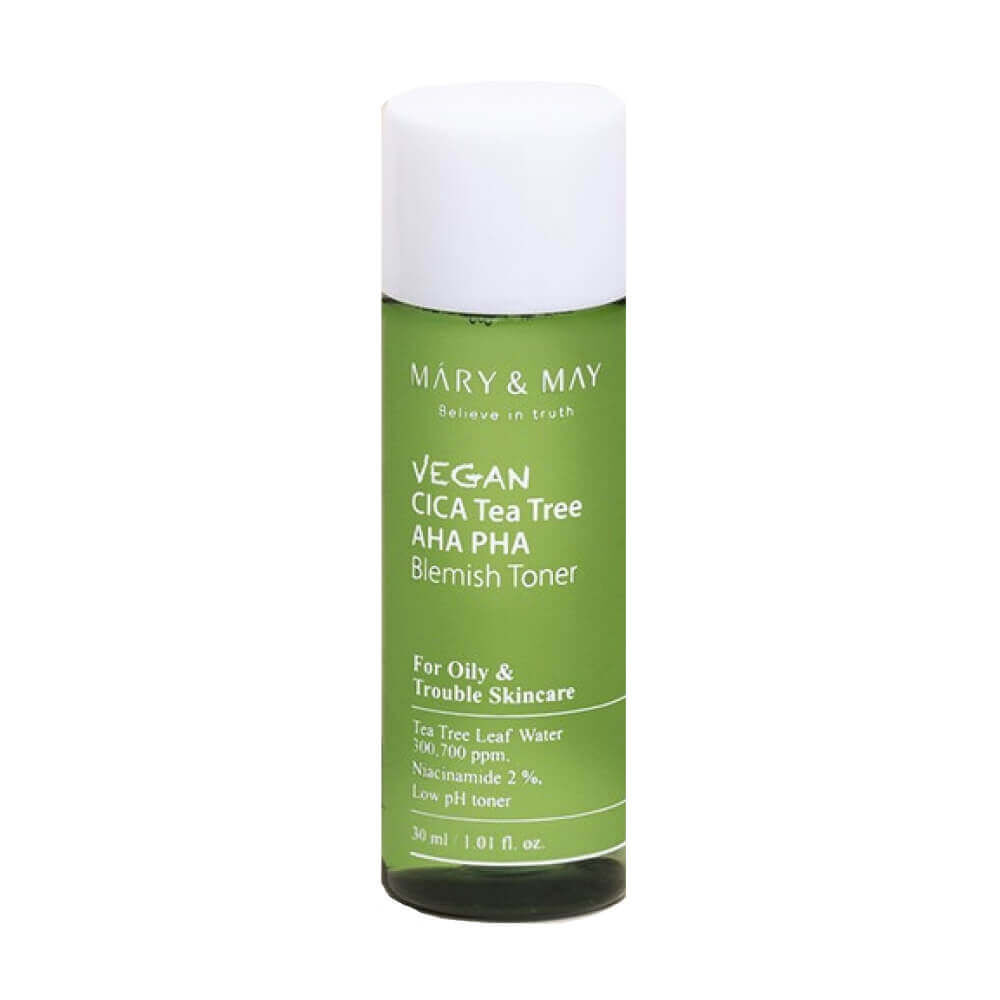 Тоник для лица Mary&May Vegan CICA Tea Tree AHA PHA Toner фото 1